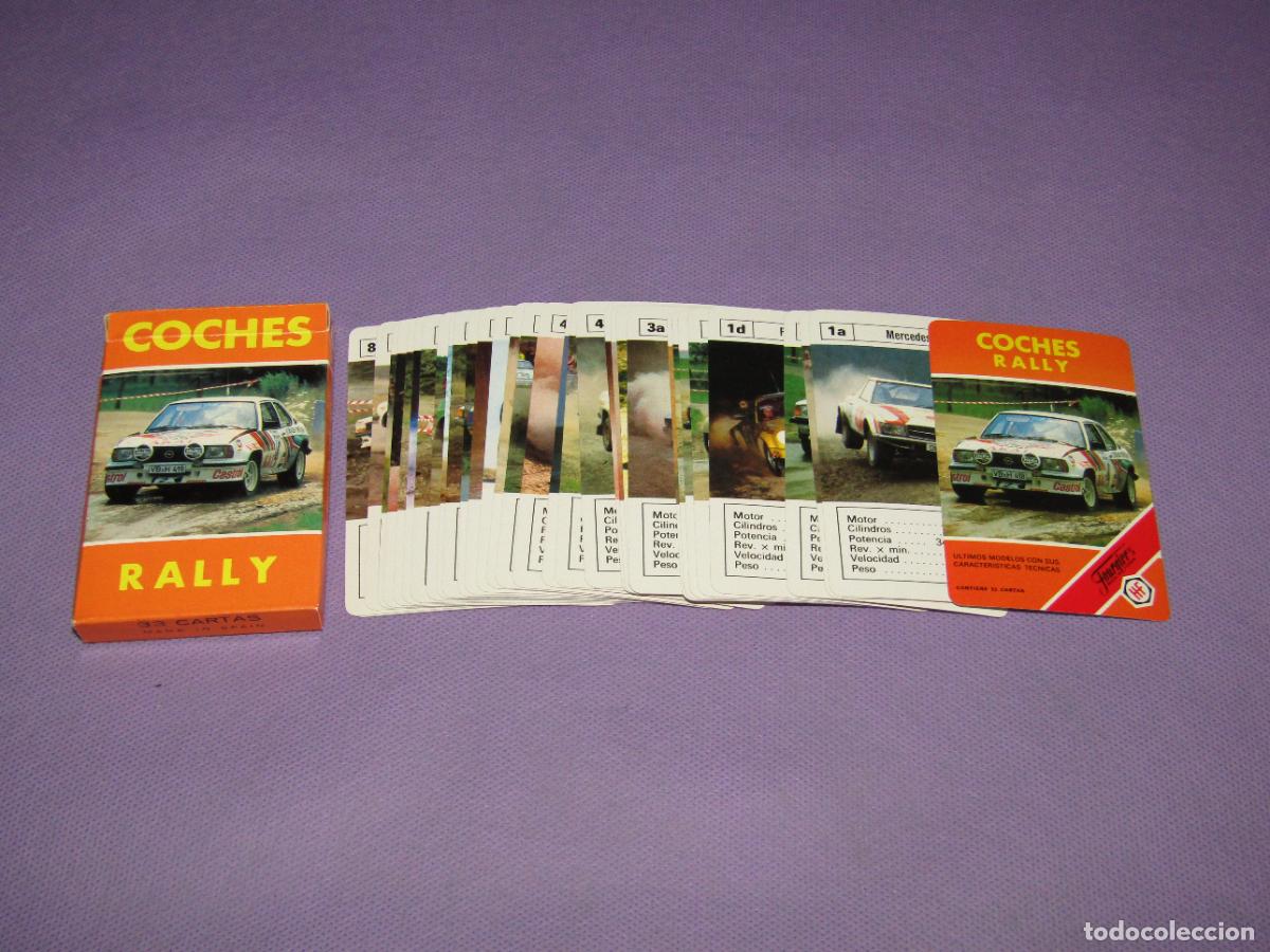 Barajas de cartas: Antigua Baraja Infantil COCHES RALLY de H. FOURNIER del A&ntilde;o 1984