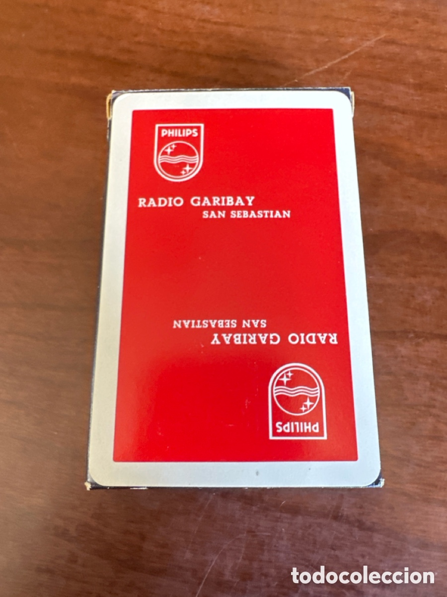 Barajas de cartas: BARAJA DE CARTAS PUBLICIDAD RADIO GARIBAY. SAN SEBASTI&Aacute;N. PHILPS.