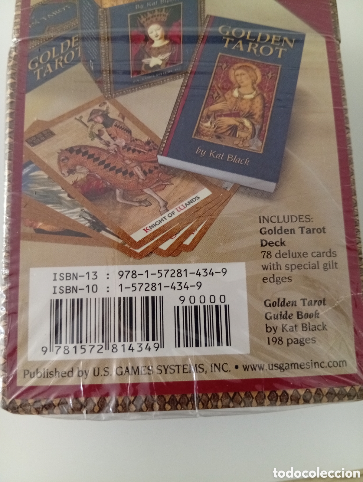 Barajas de cartas: ESTUCHE &rdquo; GOLDEN TAROT&rdquo; PRECINTADO. - Foto 6