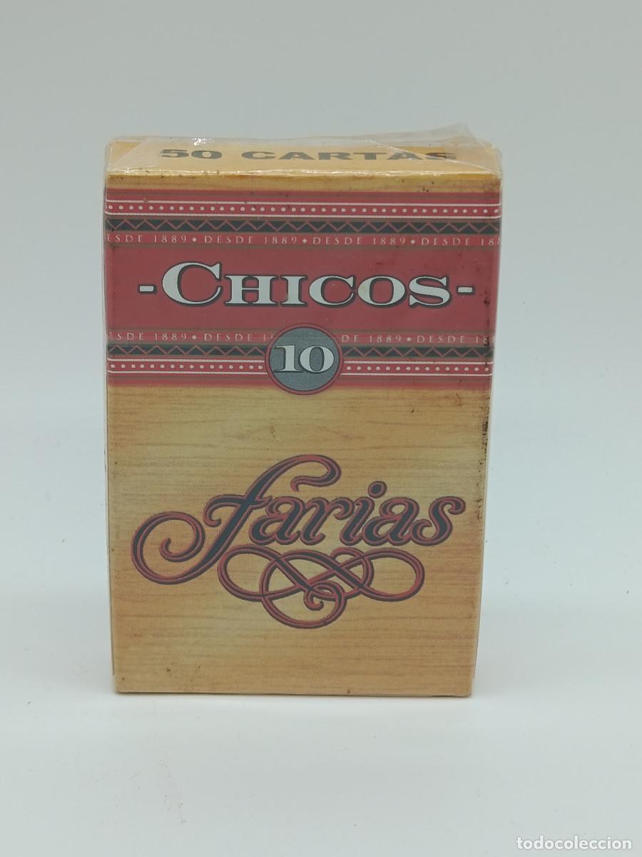 Barajas de cartas: NAIPES FIBRA MARFIL. 50 CARTAS. PUBLICIDAD FARIAS. NAIPES FOURNIER. PRECINTADO. CS.
