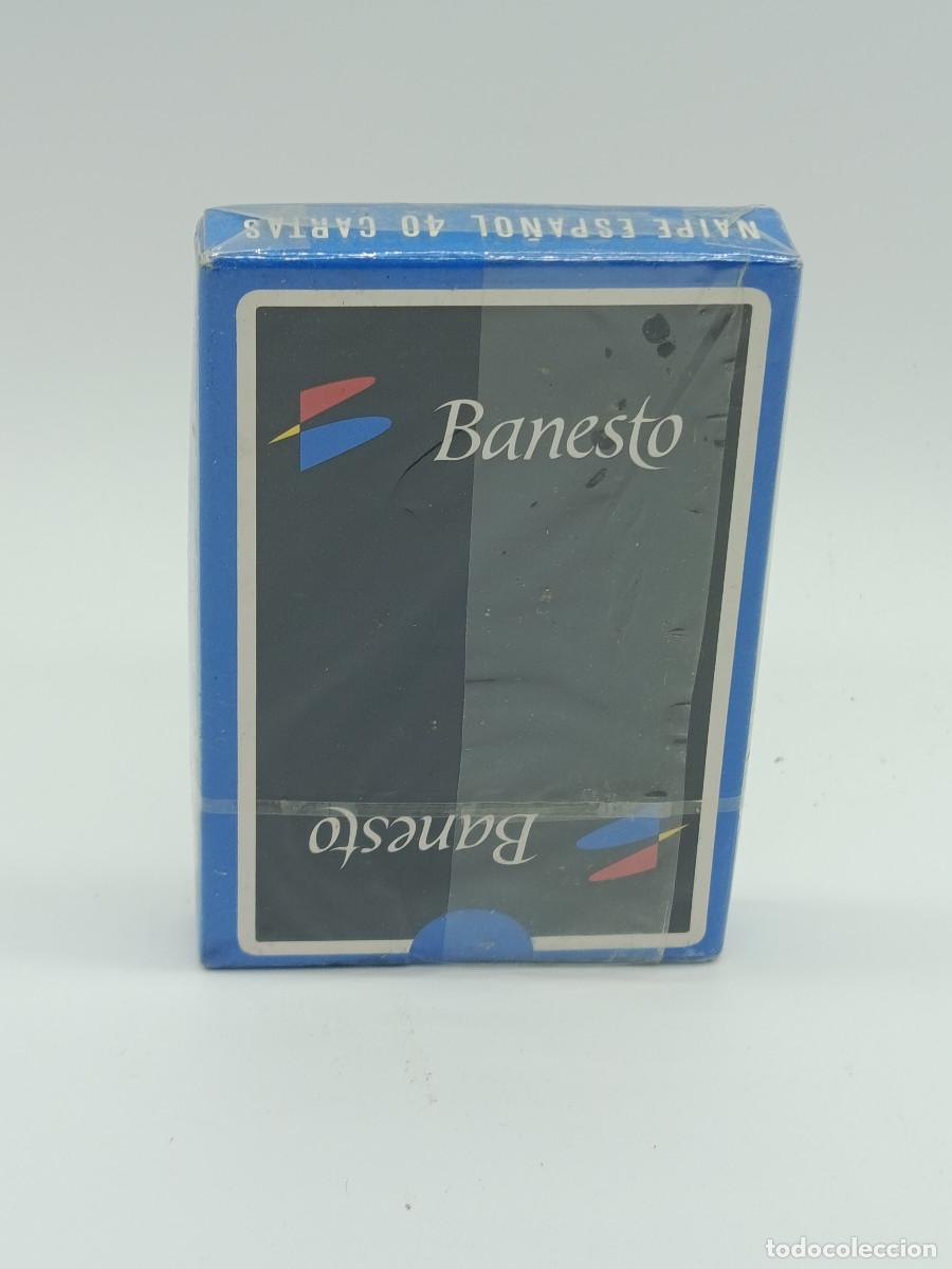 Barajas de cartas: NAIPES FIBRA MARFIL. 40 CARTAS. PUBLICIDAD BANESTO. PRECINTADO. CS.