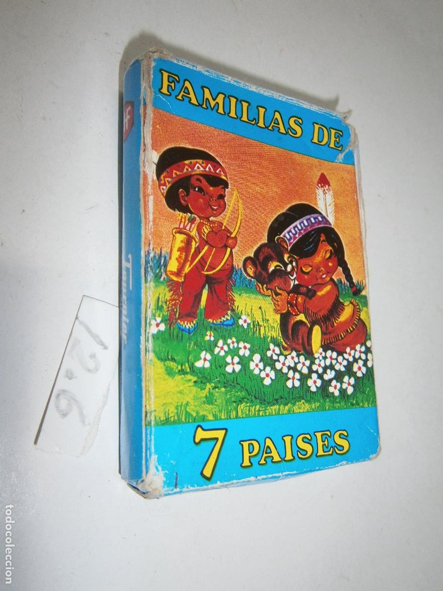 Barajas de cartas: ANTIGUA BARAJA INFANTIL 7 FAMILIAS DE 7 PAISES