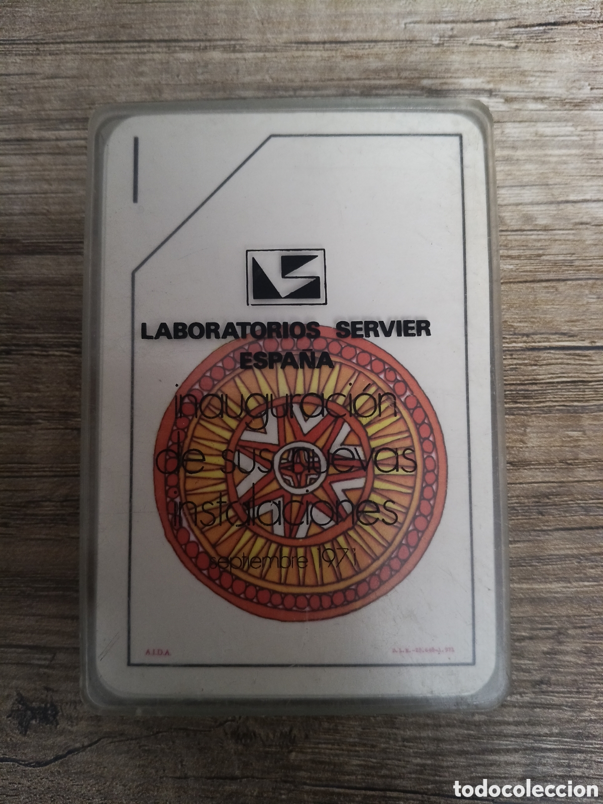 Barajas de cartas: BARAJA LABORATORIOS SERVIER ESPA&Ntilde;A 1971