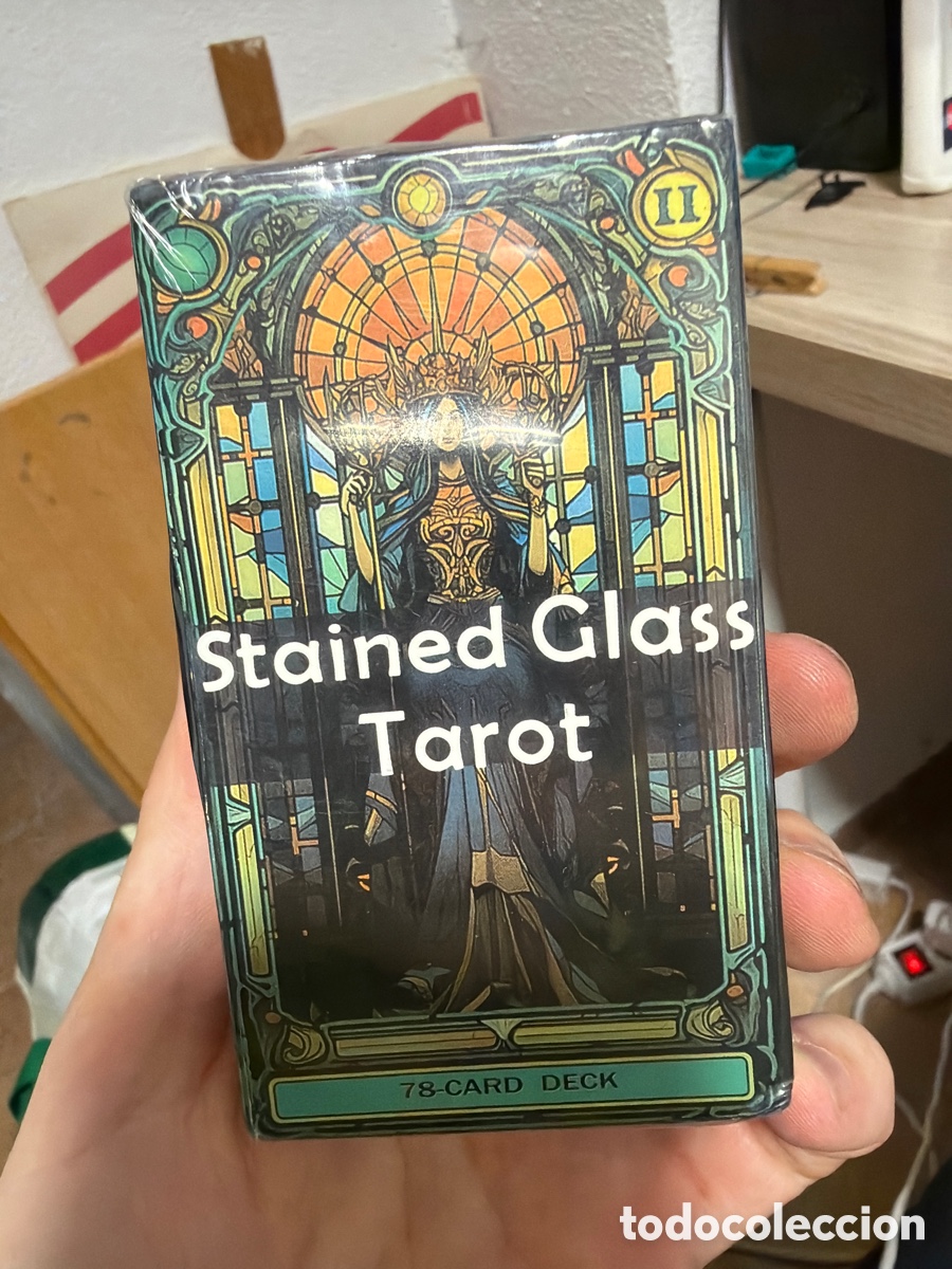 Barajas de cartas: Stained glass tarot vidriera - baraja de cartas or&aacute;culo precintado