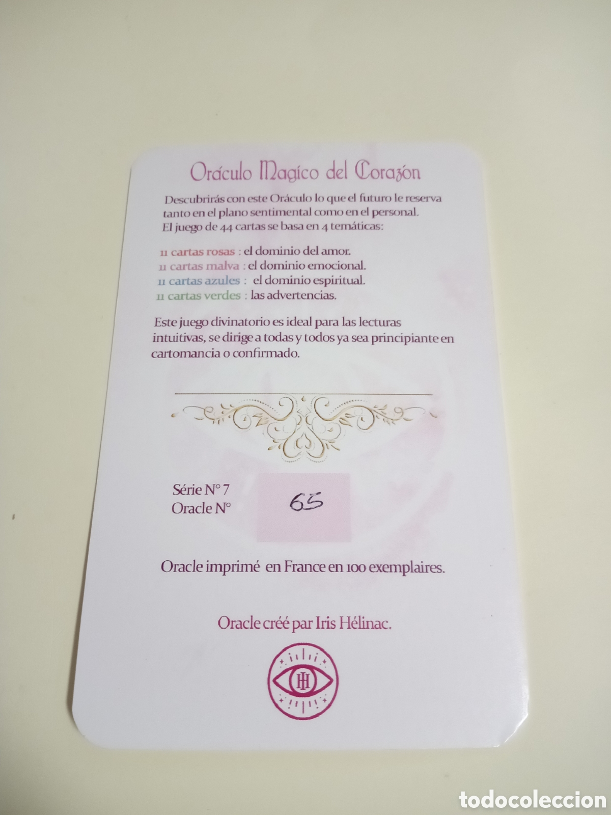Barajas de cartas: Or&aacute;culo M&aacute;gico del Coraz&oacute;n edici&oacute;n limitada n&bull;65 triling&uuml;e - Foto 2