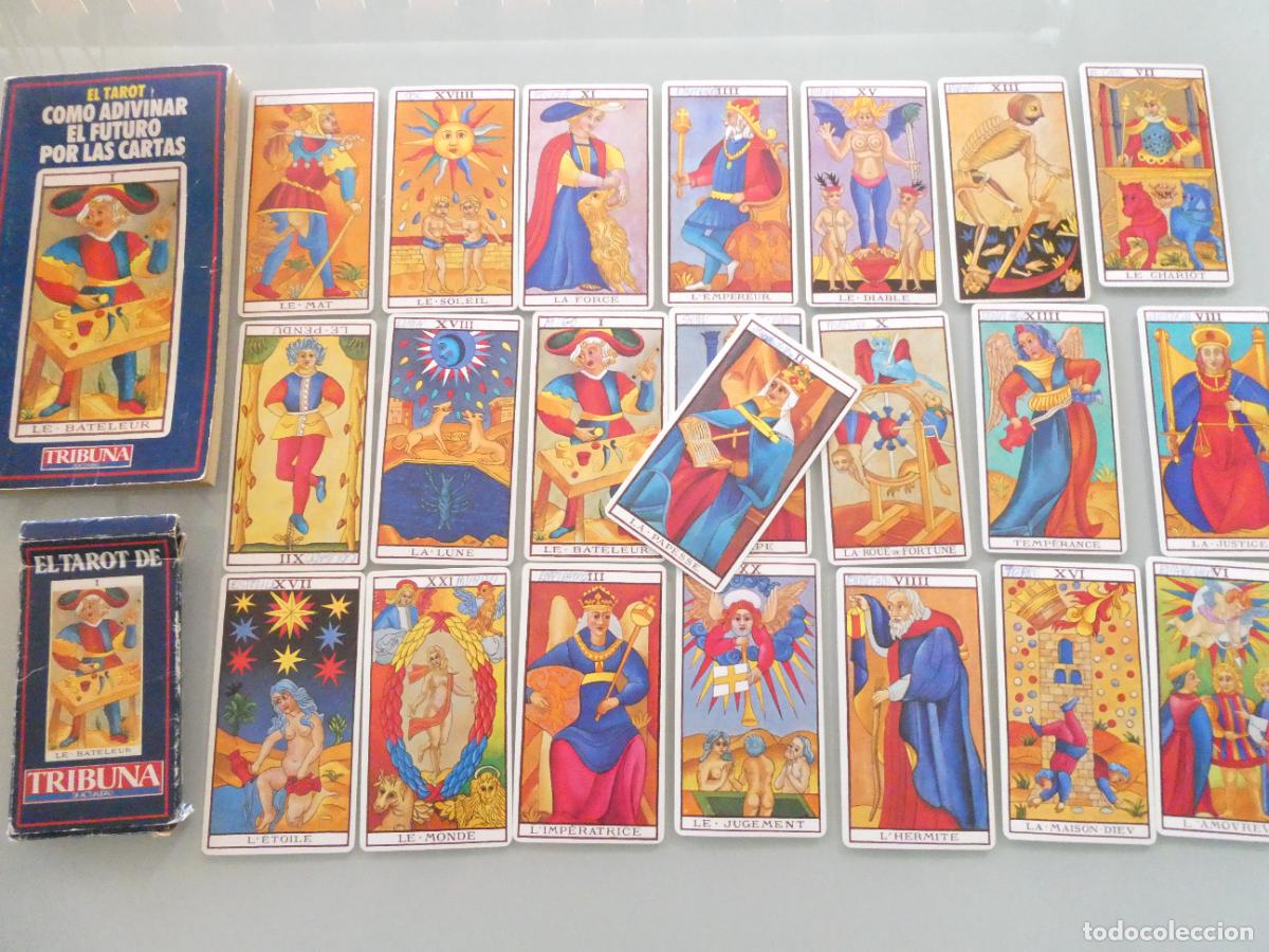Barajas de cartas: BARAJA DE CARTAS + LIBRO TAROT TRIBUNA ARCANOS MAYORES. 1990. 140GR