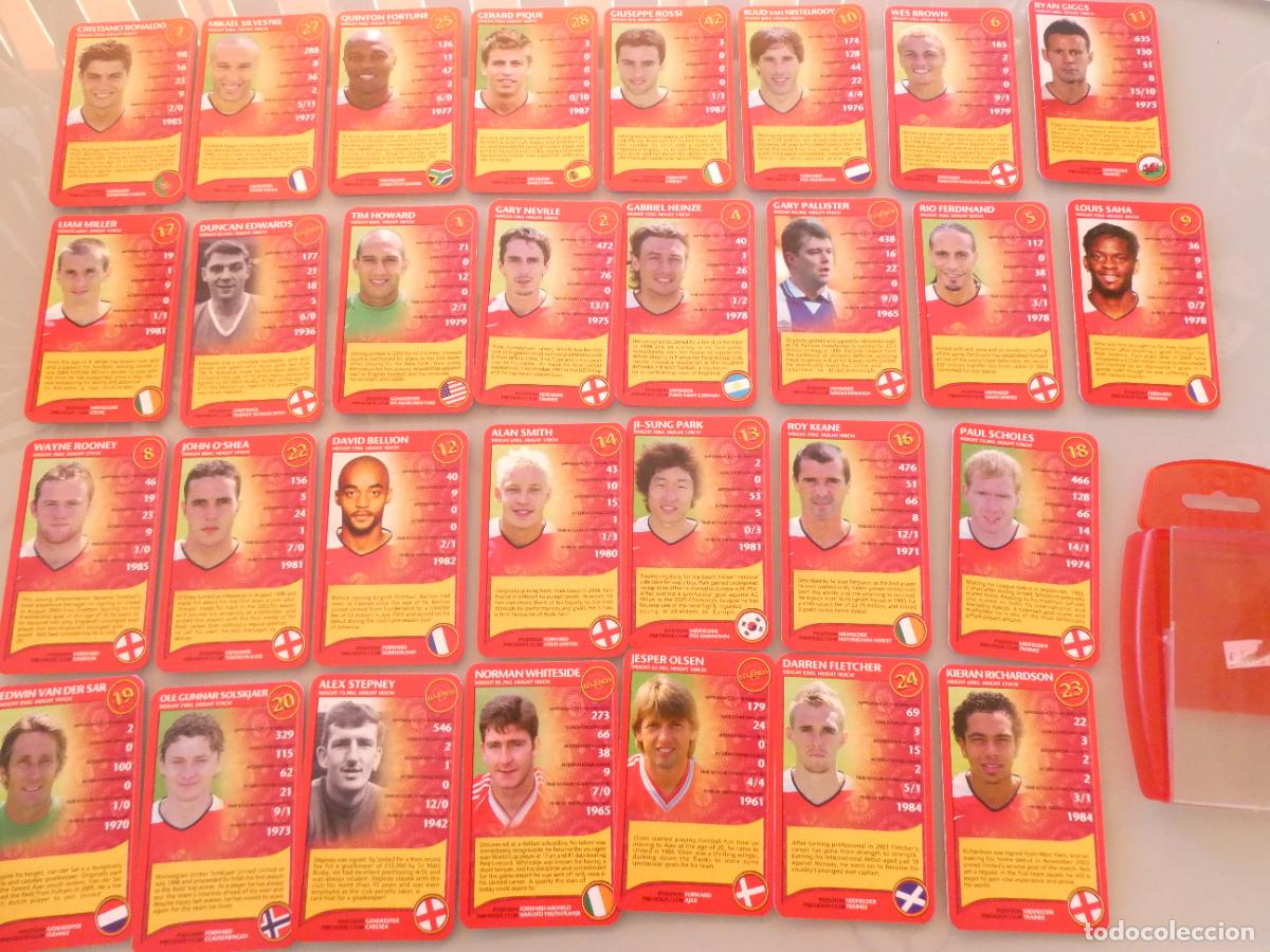 Barajas de cartas: BARAJA CARTAS JUEGO TOP TRUMPS. MANCHESTER UNITED 2005 30 JUGADORES PIQUE CRISTIANO RONALDO 110GR
