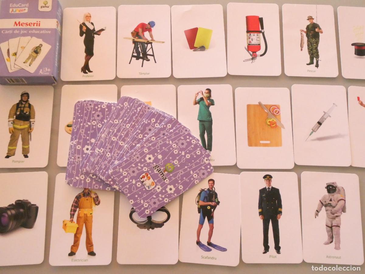 Barajas de cartas: BARAJA CARTAS INFANTIL. JUEGO EDUCATIVO APRENDIZAJE. OFICIOS. MESERII RUMANIA. 110GR