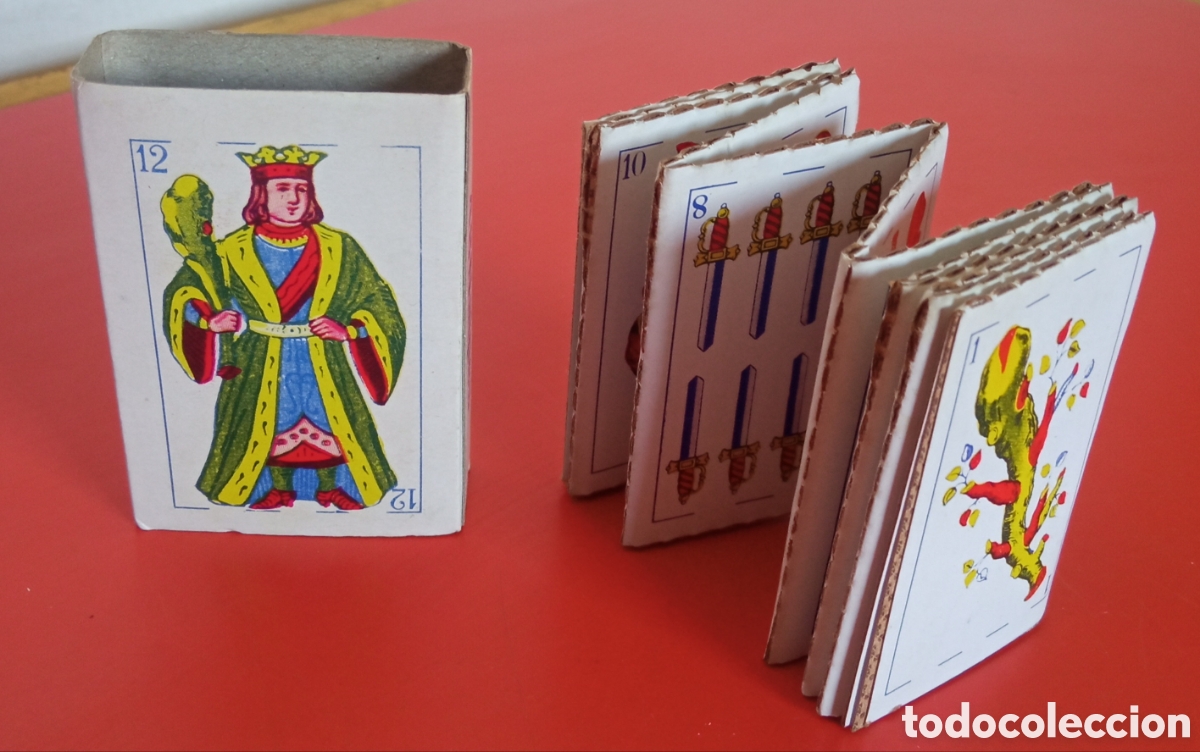 Barajas de cartas: BARAJA DE CARTAS ESPA&Ntilde;OLA EN MINIATURA 48 NAIPES.NACIONAL 70'S.NUEVA.