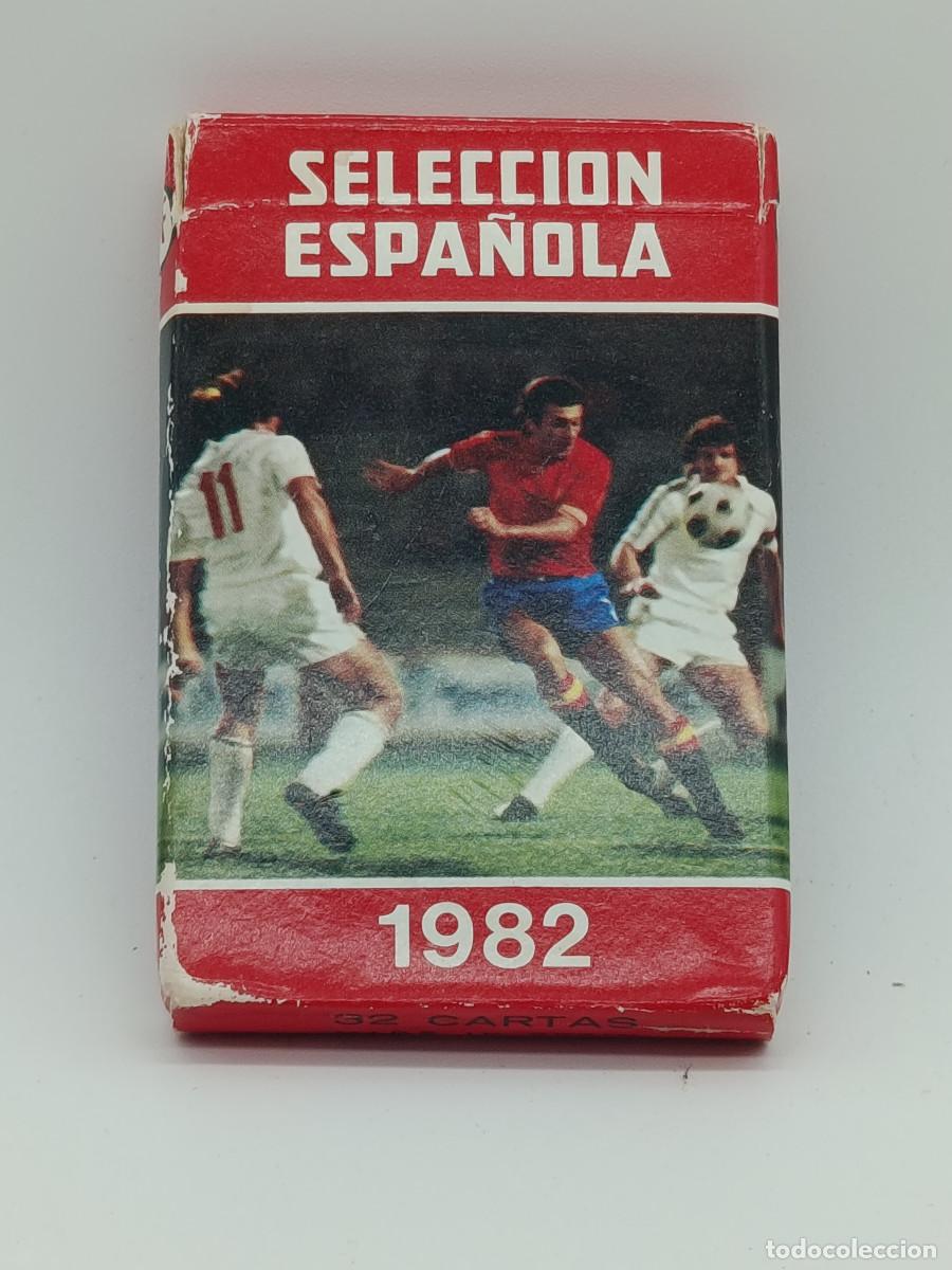 Barajas de cartas: BARAJA FOURNIER SELECCION ESPA&Ntilde;OLA 1982 COMPLETA CON 32 CARTAS. SIN USO. MYJ