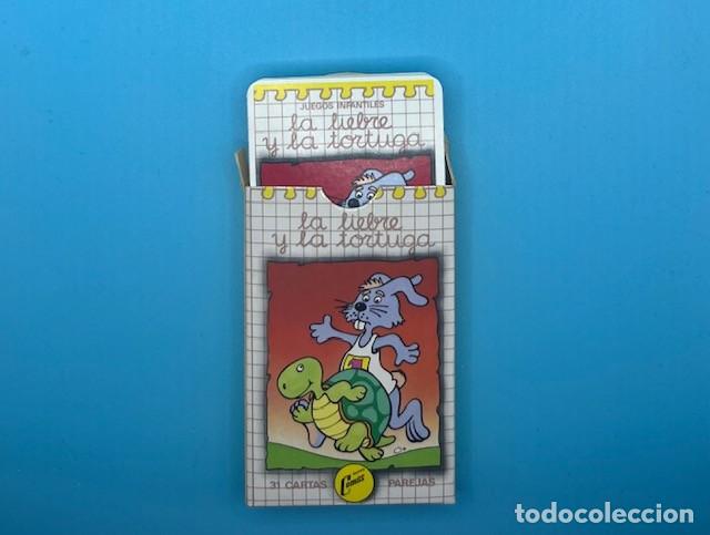 Barajas de cartas: BARAJA DE CARTAS - LA LIEBRE Y LA TORTUGA .NAIPES COMAS , JUEGO INFANTIL . 31 CARTA
