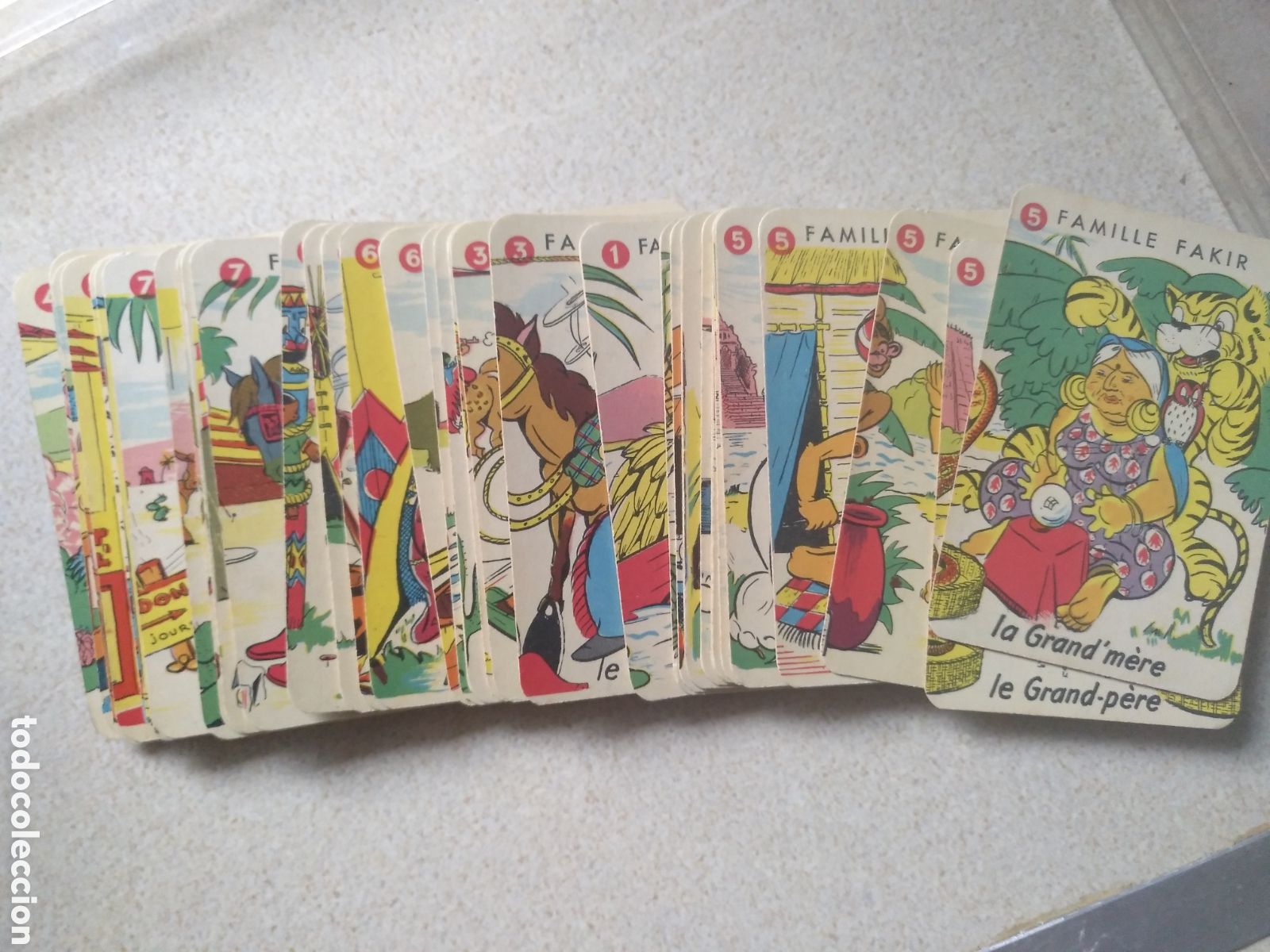 Barajas de cartas: ANTIGUA BARAJA CARTAS FRANCESA LA FAMILIA