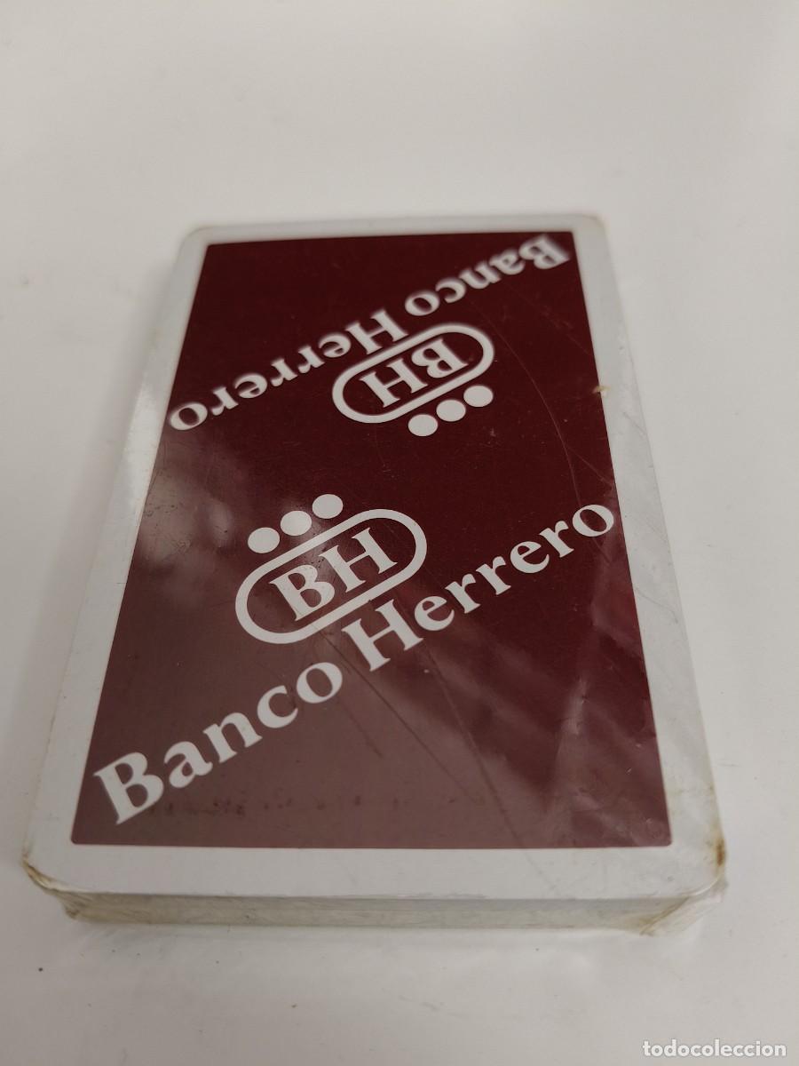 Barajas de cartas: BARAJA ESPA&Ntilde;OLA 40 CARTAS HERACLIO FOURNIER. NUEVA, PRECINTADA. PUBLICIDAD DEL BANCO HERRERO.