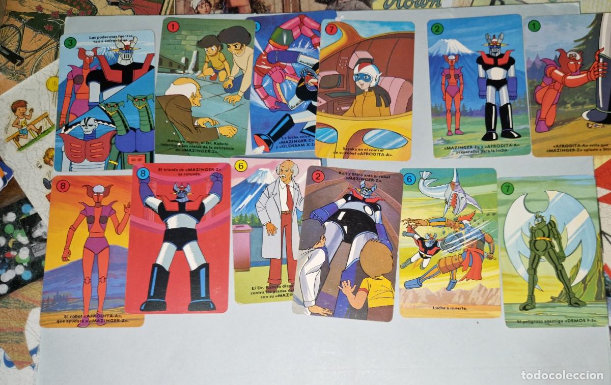 Barajas de cartas: Lote 12 cartas Mazinger Z Fournier