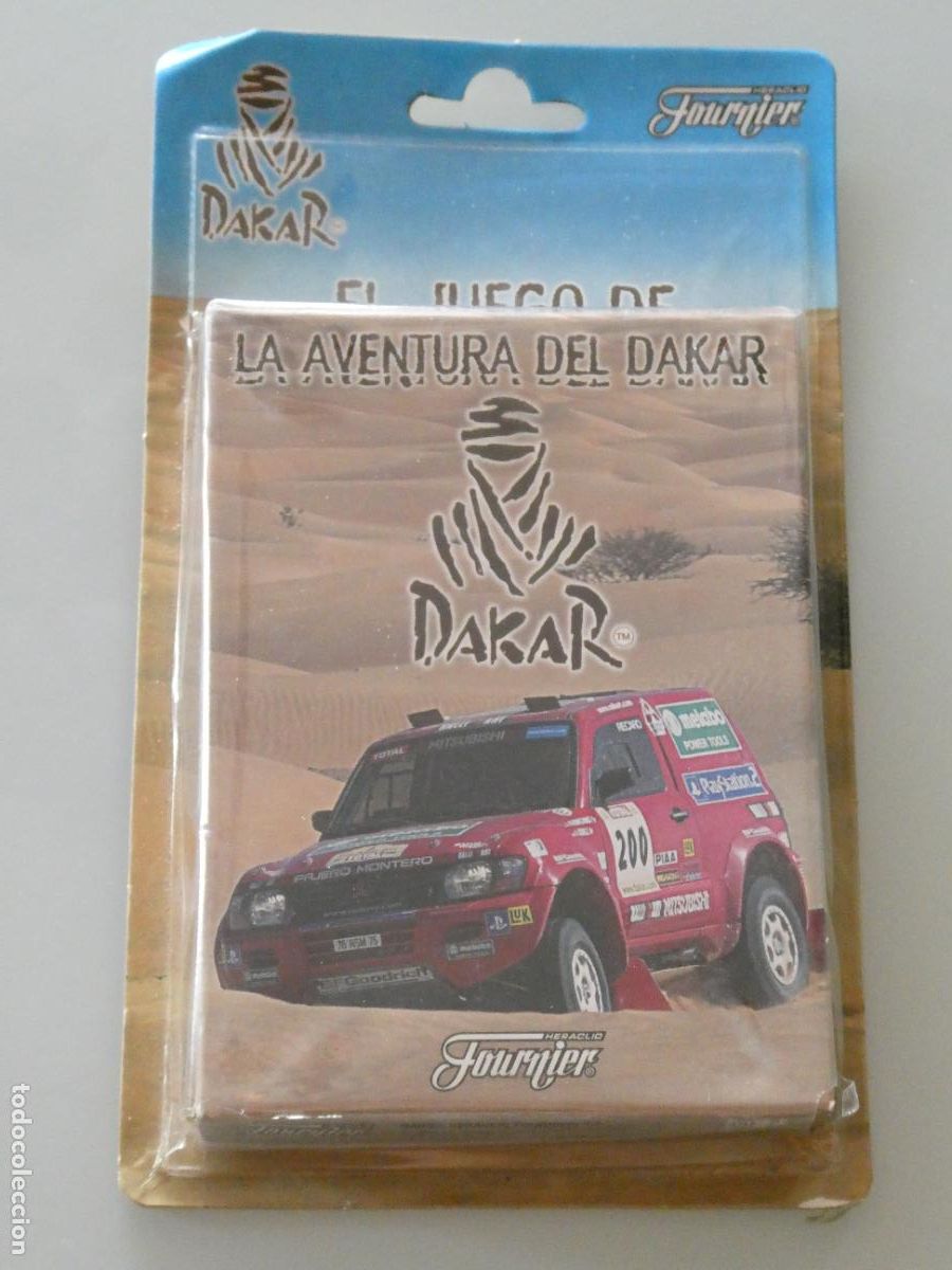 Barajas de cartas: BARAJA CARTAS JUEGO COCHES LA AVENTURA DEL PARIS DAKAR FOURNIER. MITSUBISHI PAJERO PRECINTADO. 250GR
