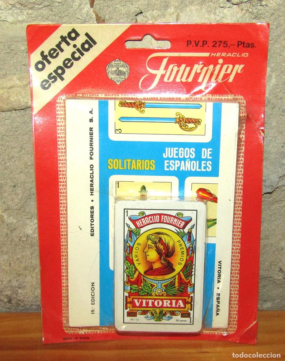 Barajas de cartas: HERACLIO FOUNIER - BLISTER OFERTA ESPECIAL CON BARAJA Y LIBRO JUEGOS SOLITARIOS ESPA&Ntilde;OLES - NUEVO