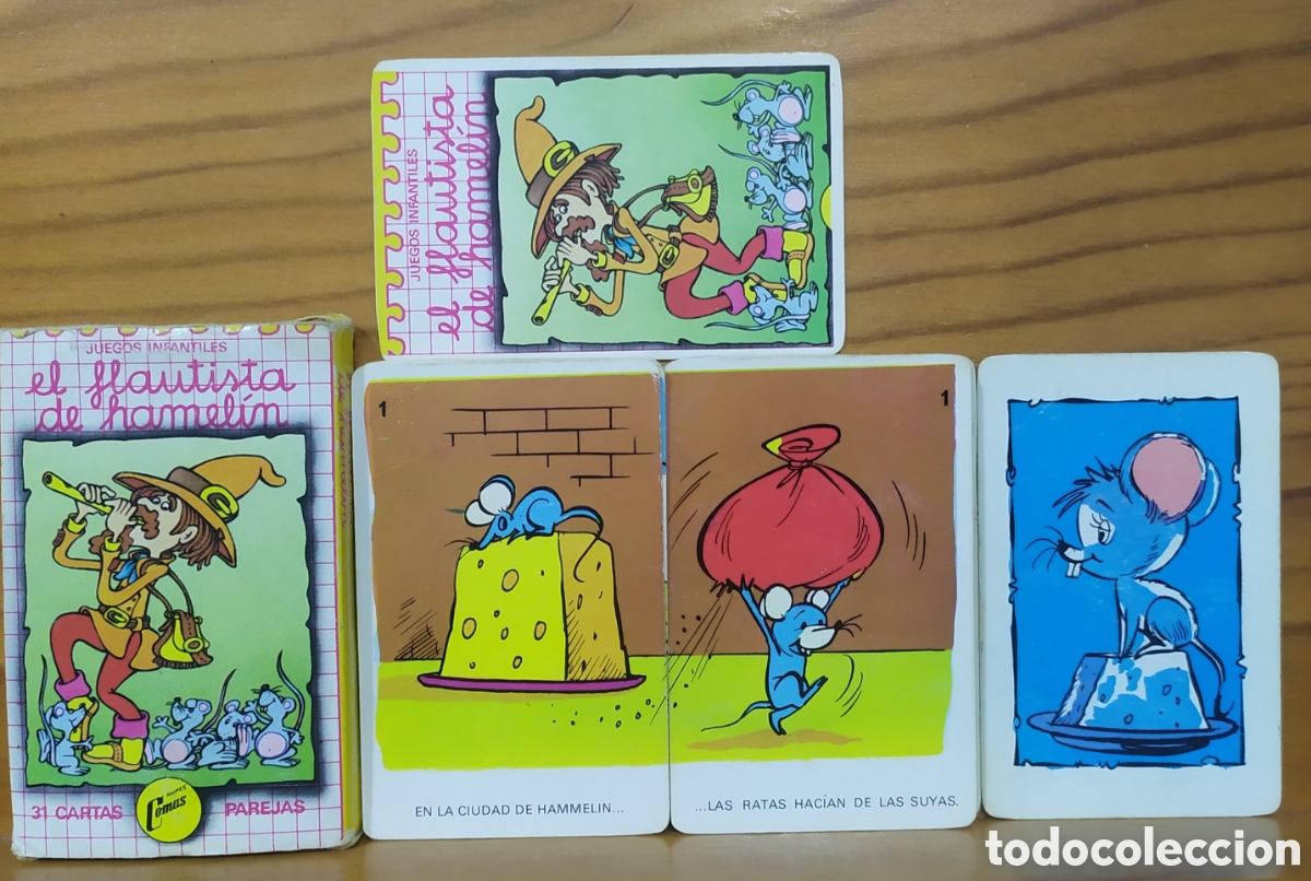 Barajas de cartas: Naipes Comas - Parejas, El flautista de Hamel&iacute;n