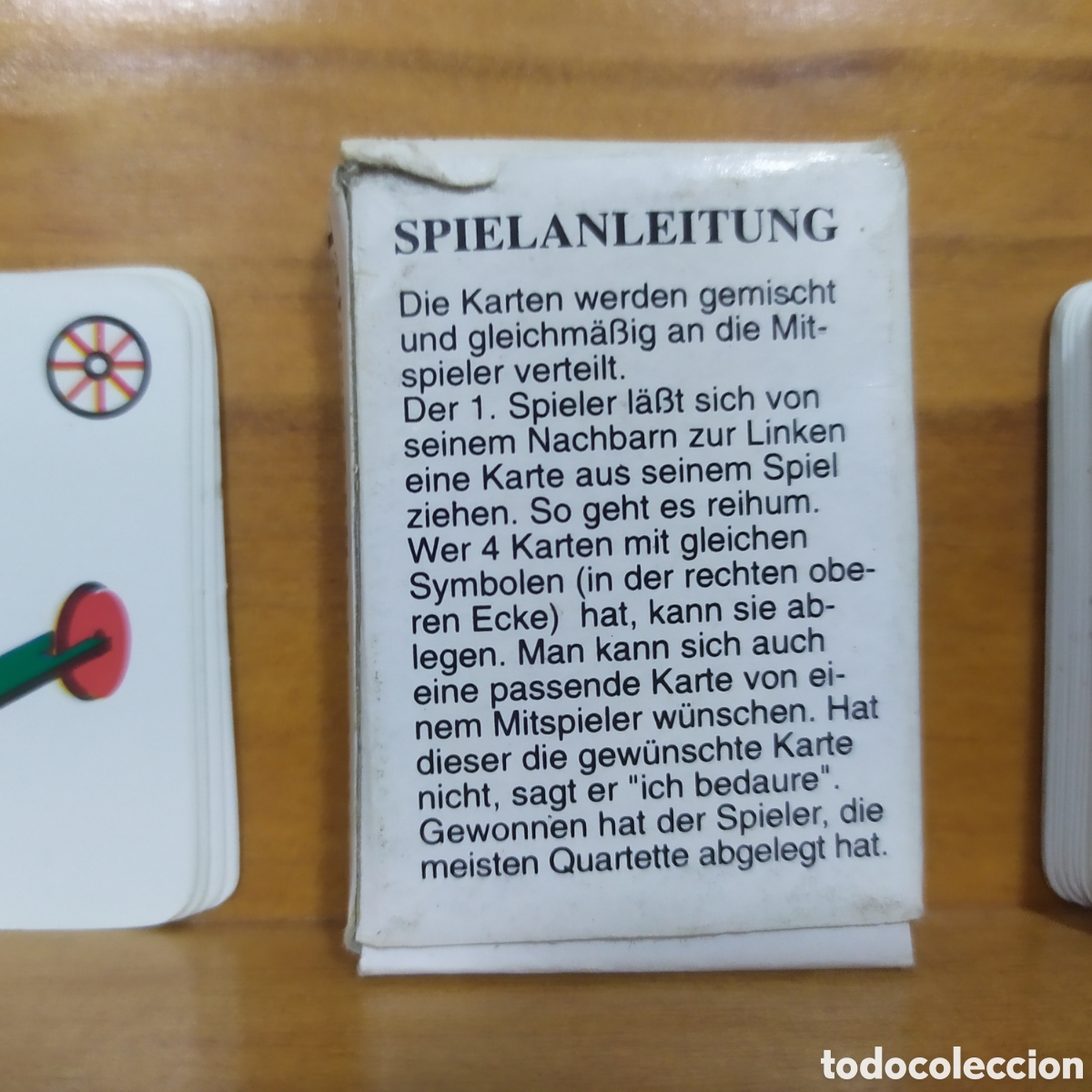 Barajas de cartas: Quartett, mini baraja de cartas infantil de ed. Alemana