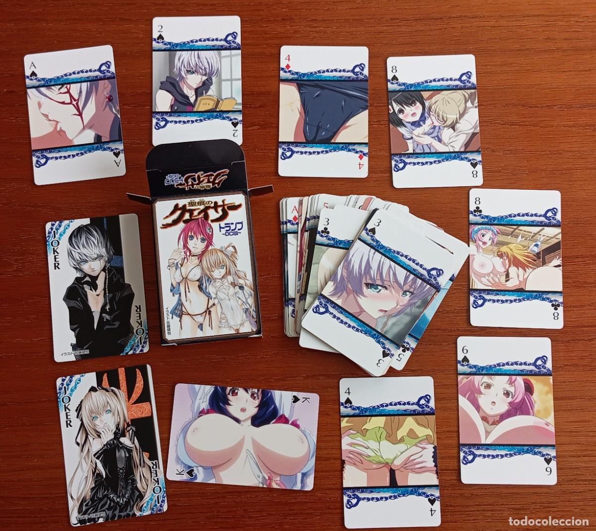 Barajas de cartas: Juego de naipes, baraja cartas erotica hentai, poker del manga anime THE QWSER OF STIGMATA. Japon