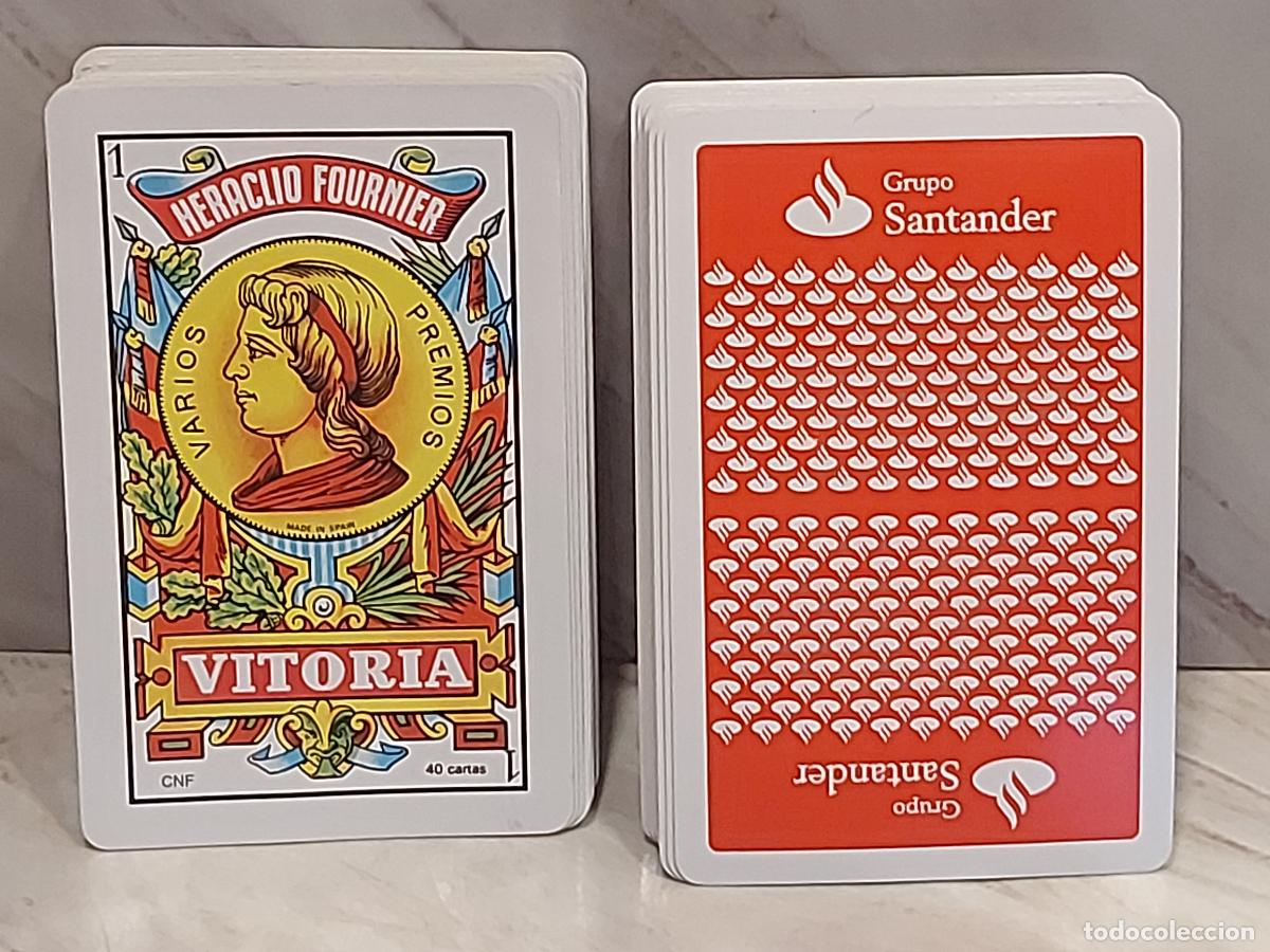 Barajas de cartas: BARAJA FOURNIER | GRUPO SANTANDER | 40 CARTAS | PUBLICITARIA | CAJA DE PL&Aacute;STICO