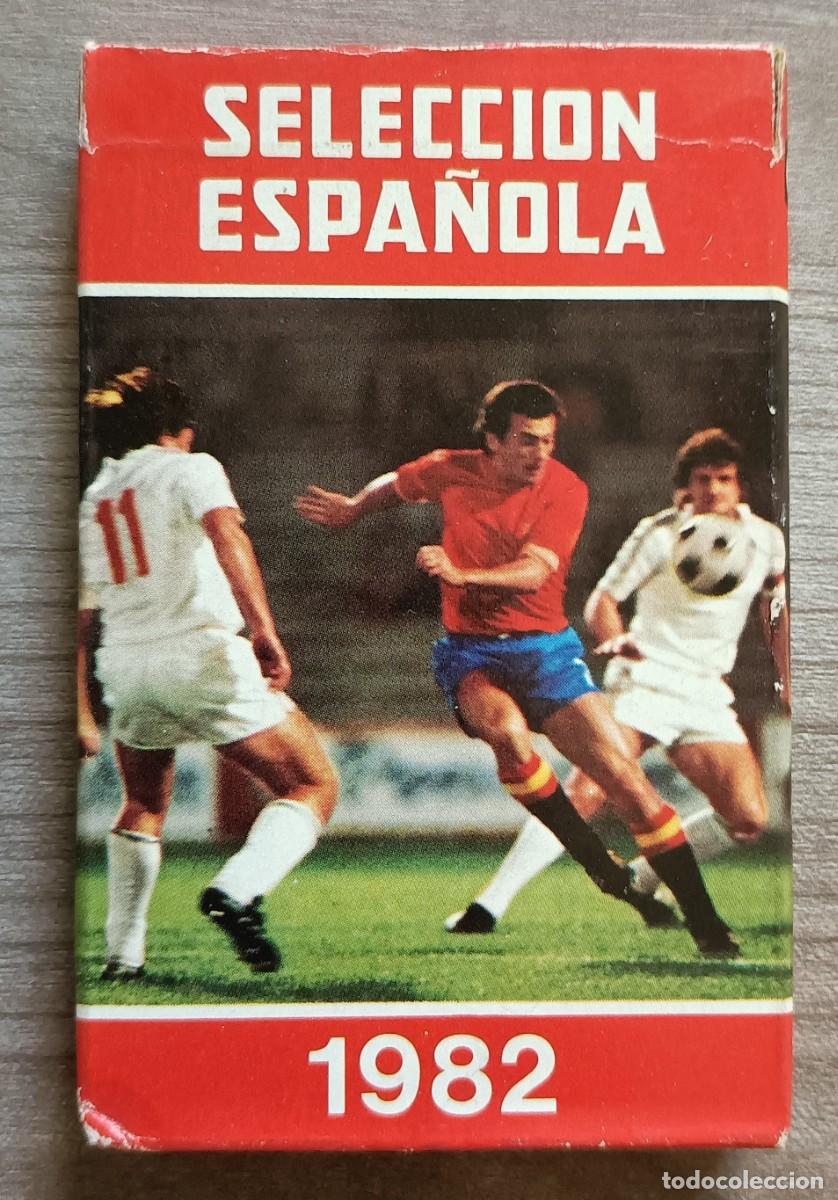 Barajas de cartas: (1) Juego cartas, naipes, baraja infantil Fournier, seleccion Espa&ntilde;ola funtbol 1982 - ver nota