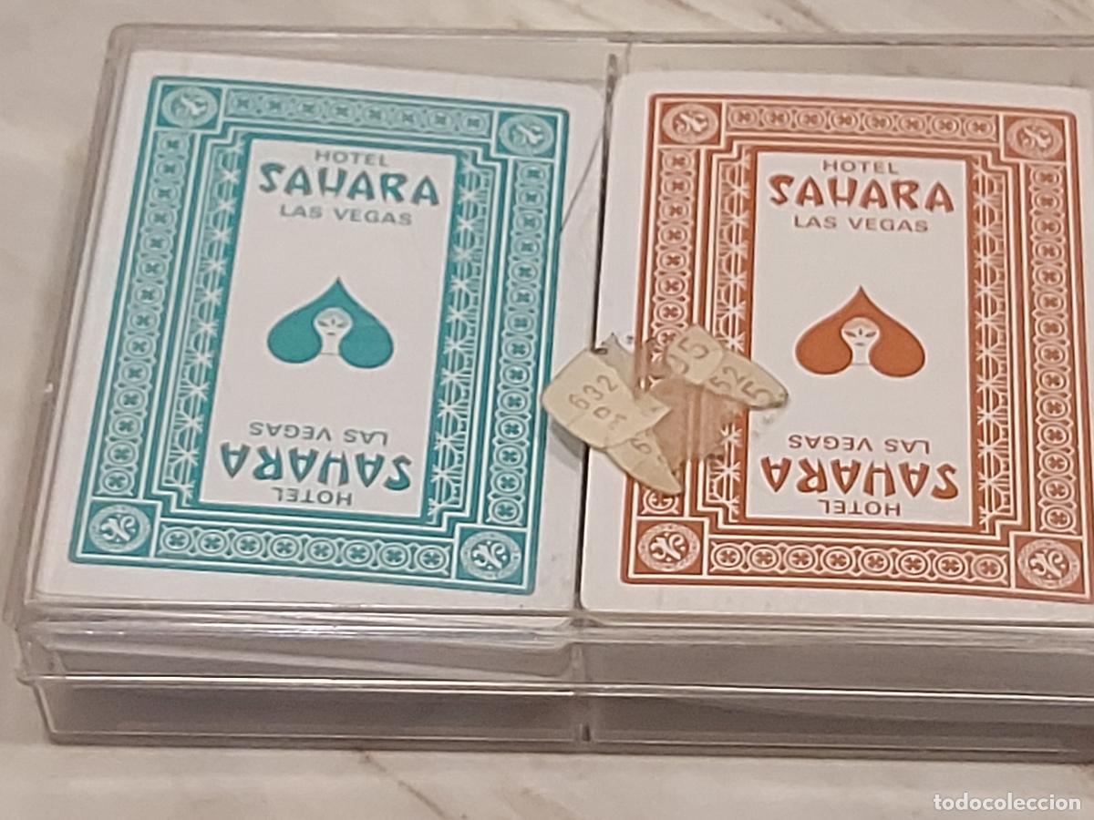 Barajas de cartas: PAREJA DE BARAJAS HOTEL SAHARA LAS VEGAS | CASINO | ESTUCHE ORIGINAL