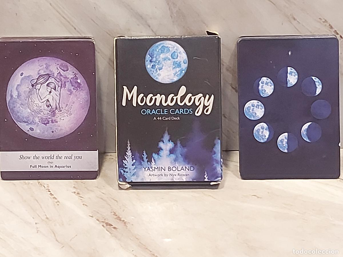 Barajas de cartas: MOONOLOGY ORACLE CARDS | YASMIN BOLAND | 44 CARTAS | COMPLETO | GU&Iacute;A QR