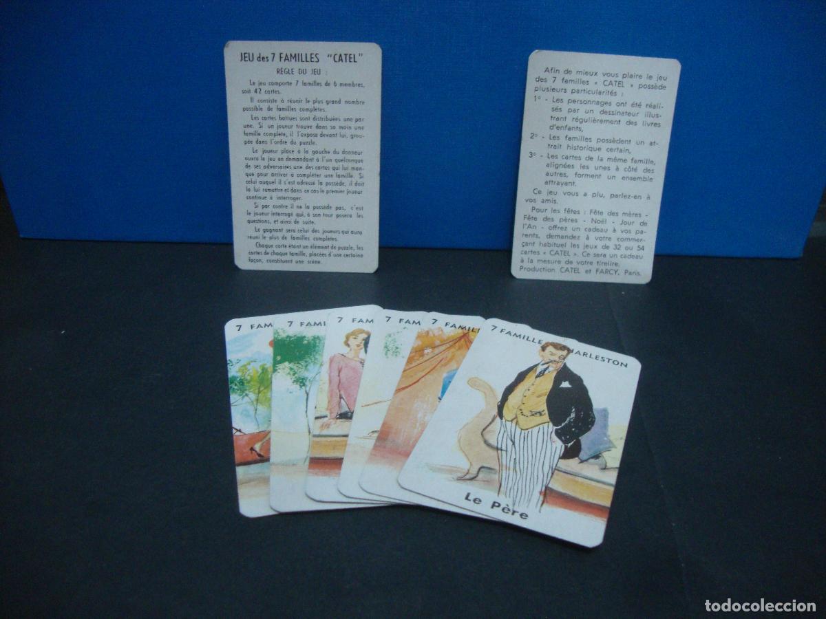 Barajas de cartas: CARTAS NAIPES JEU DES 7 FAMILLES CATEL FRANCES