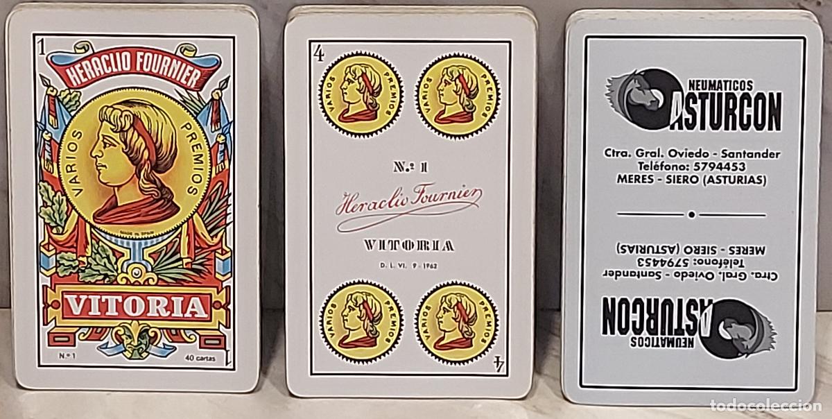 Barajas de cartas: BARAJA FOURNIER PUBLICITARIA | NEUM&Aacute;TICOS ASTURC&Oacute;N | ASTURIAS | 50 CARTAS