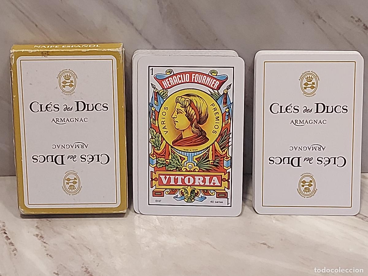 Barajas de cartas: BARAJA ESPA&Ntilde;OLA FOURNIER | CL&Eacute;S DES DUCS ARMAGNAC | PUBLICITARIA | 40 CARTAS