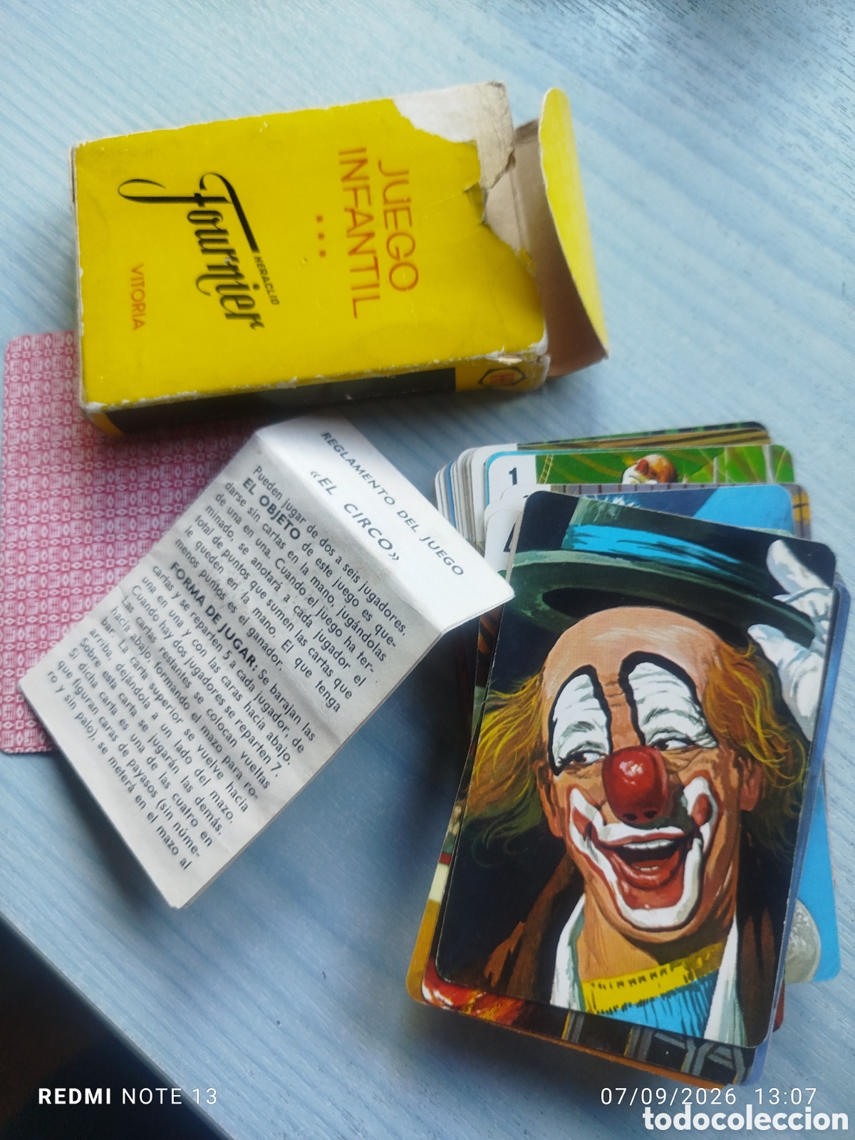 Barajas de cartas: Baraja fournier el circo 1970