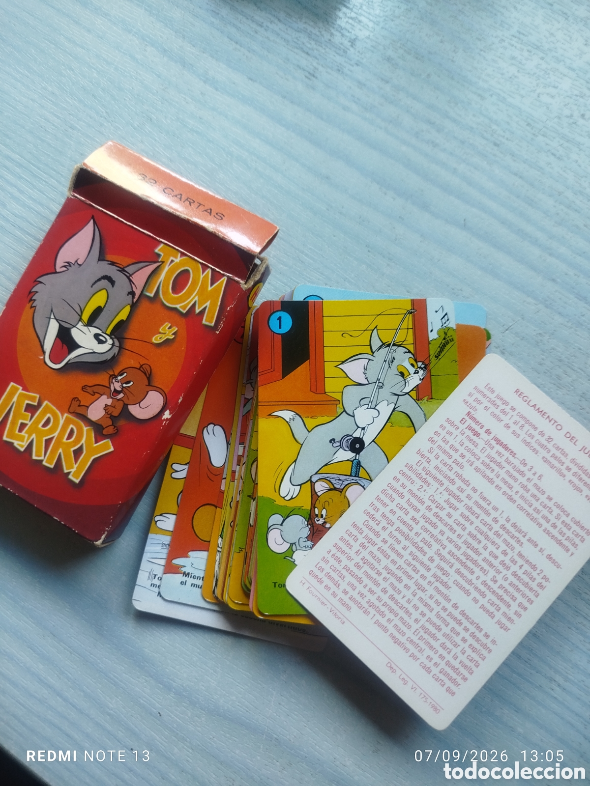 Barajas de cartas: Baraja fournier Tom y Jerry 1980