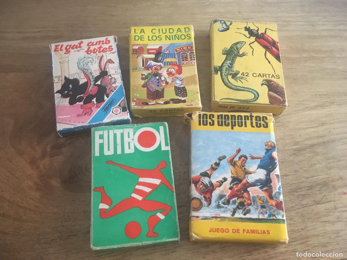 Barajas de cartas: lote 5 barajas de cartas infantiles completas