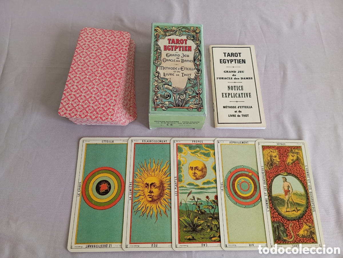 Barajas de cartas: Tarot Egyptien, Editions Dusserre
