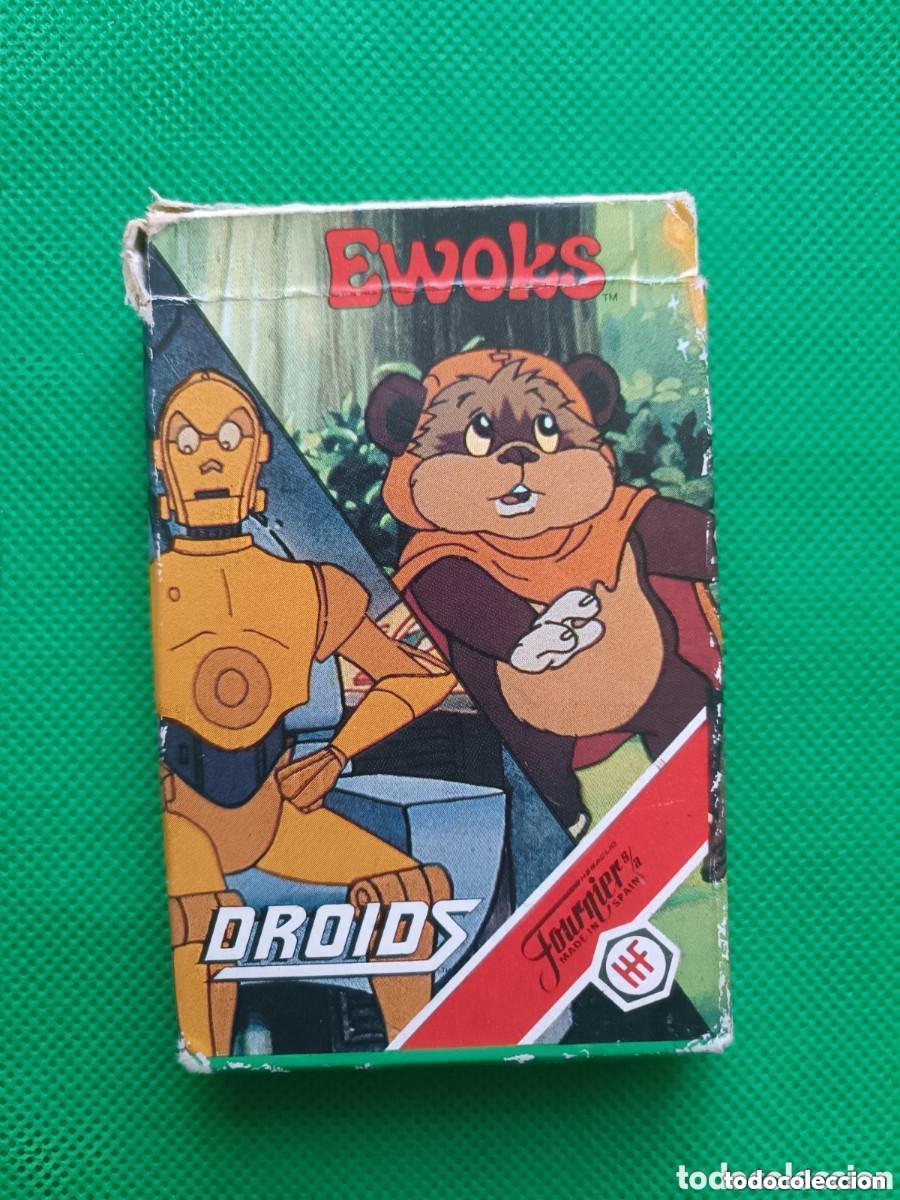 Barajas de cartas: Baraja cartas completa Ewoks y Droids Star wars Heraclio Fournier 1986