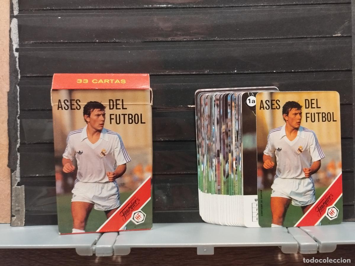 Baralhos de cartas: BARAJA FOURNIER. ASES DEL FUTBOL. COMO NUEVA. VER FOTOS.