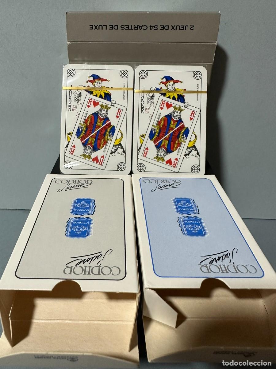 Barajas de cartas: 2 juegos de 54 cartas CODHOR Jadore precintadas