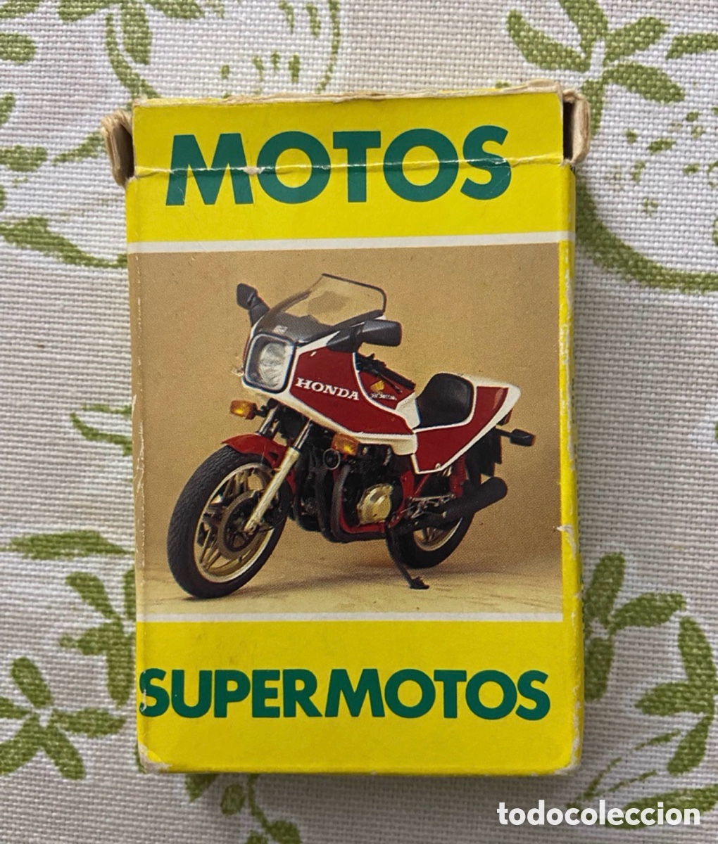 Barajas de cartas: Baraja de Cartas Vintage &rdquo;Motos Supermotos&rdquo; - Heraclio Fournier (Leer descripci&oacute;n)