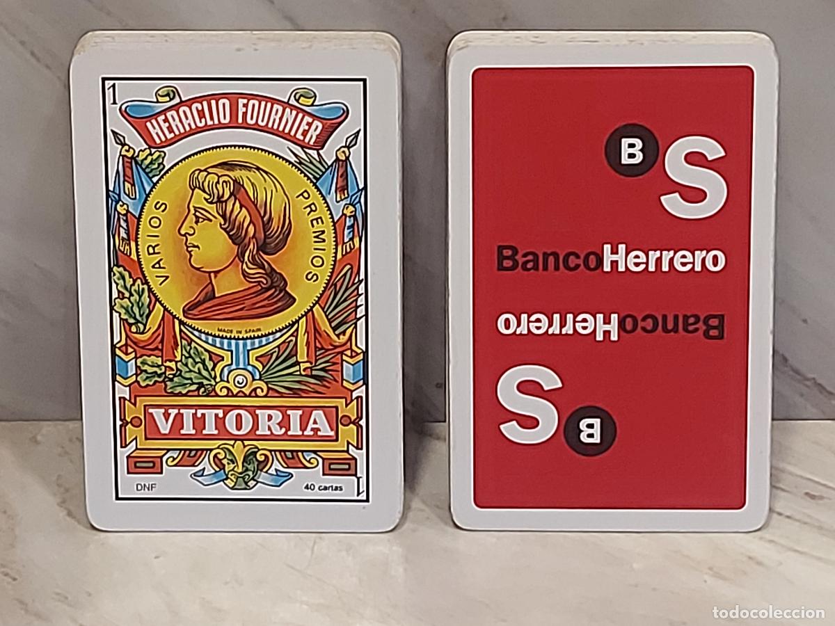 Barajas de cartas: BARAJA ESPA&Ntilde;OLA BANCO HERRERO | HERACLIO FOURNIER | 40 CARTAS | PUBLICITARIA