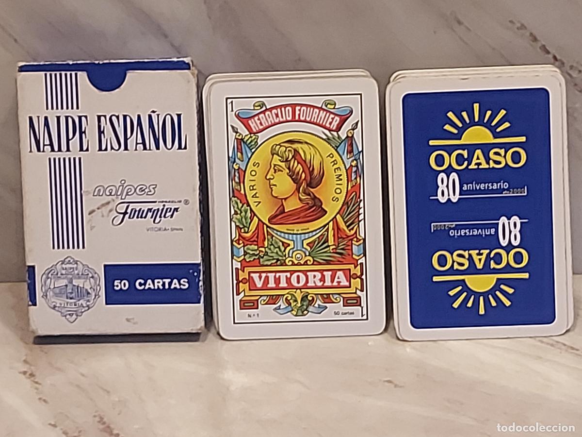 Barajas de cartas: BARAJA ESPA&Ntilde;OLA OCASO 80 ANIVERSARIO 1920-2000 | FOURNIER | 50 CARTAS