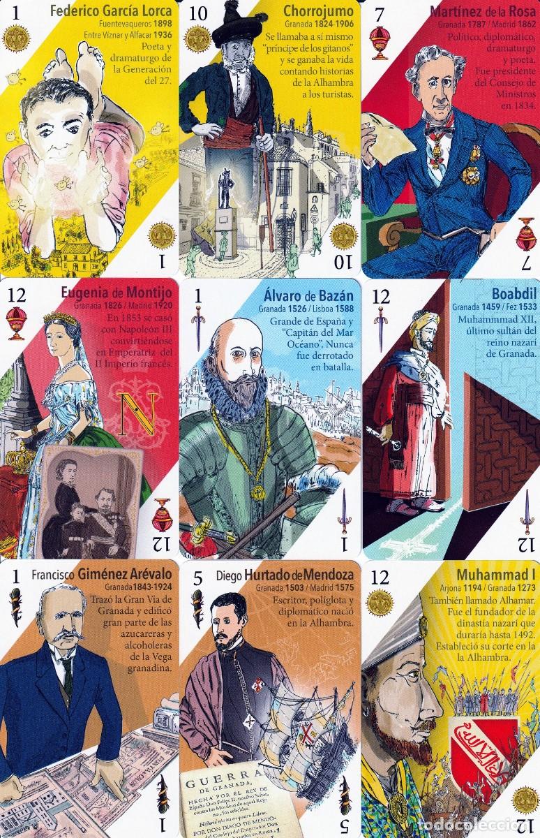 Barajas de cartas: BARAJA ESPA&Ntilde;OLA PERSONAJES GRANADINOS