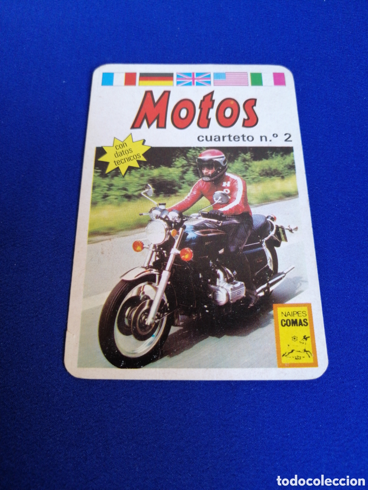 Barajas de cartas: MOTOS MOTO HONDA CUARTETO N&deg;2 NAIPES COMAS - CARTA SUELTA