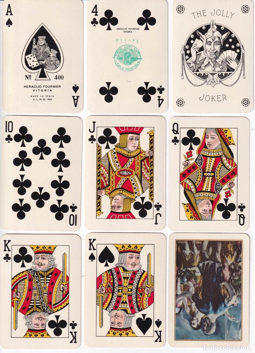 Barajas de cartas: 452A BARAJA DE POKER N&ordm; 400 DE HERACLIO FOURNIER DEL A&Ntilde;O 1955