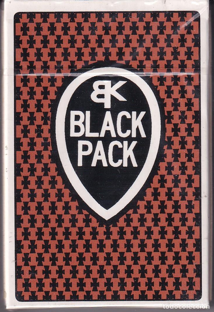 Barajas de cartas: 232A BARAJA DE POKER BLACK PACK DE HERACLIO FOURNIER DEL A&Ntilde;O 1998 NUEVA Y PRECINTADA