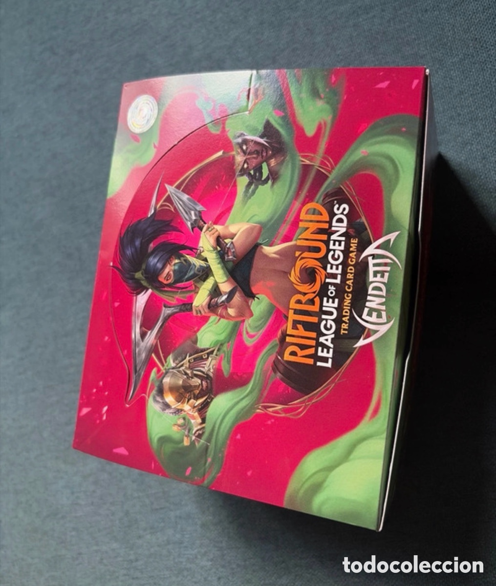Barajas de cartas: (A) riftbouns league legends caja con m&aacute;s de 200 cartas