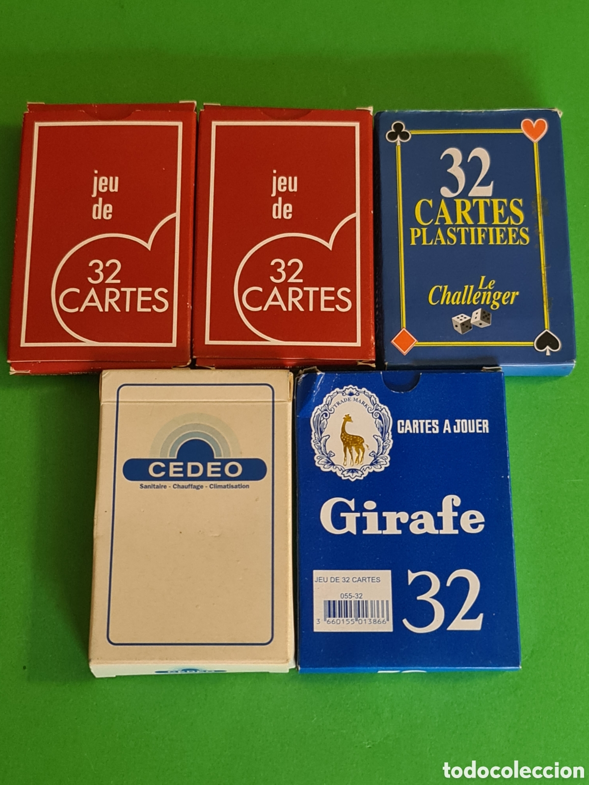 Barajas de cartas: Lote de 5 juegos de cartas Francesas