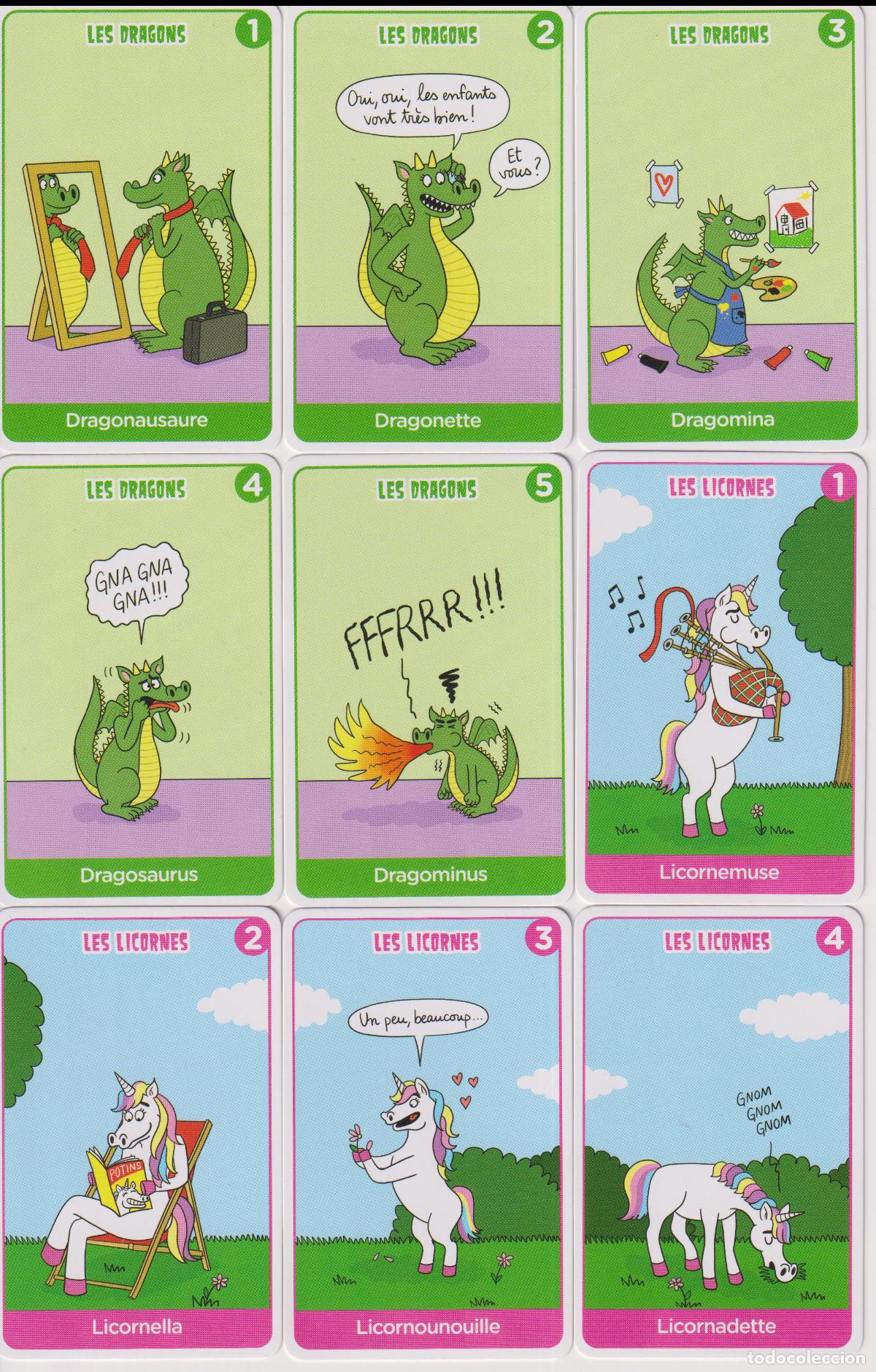 Barajas de cartas: COLECCI&Oacute;N DE CARTAS PERTENECIENTES AL JUEGO INFANTIL DE &rdquo;7 FAMILIAS&rdquo; (JEU DE 7 FAMILLES)