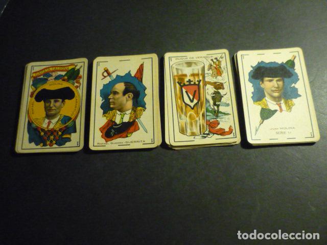 Barajas de cartas: BARAJA TAURINA 1916 SIMEON DURA 48 NAIPES REVERSO EN ROJO MUY BUEN ESTADO