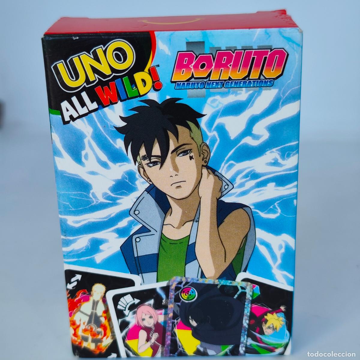 Barajas de cartas: Baraja Uno Wild all boruto Next generation cartas MC mac donald's
