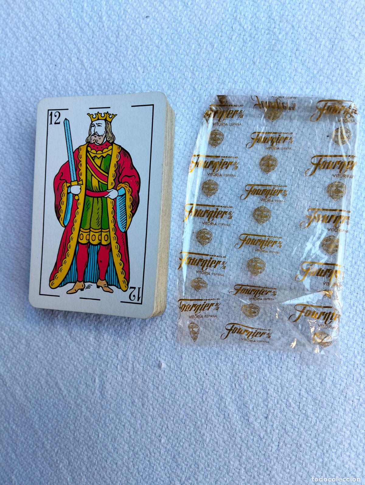 Barajas de cartas: Juego baraja de cartas espa&ntilde;ola heraclio fournier antigua